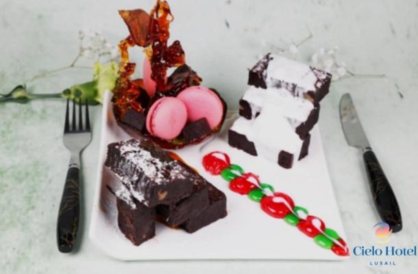 Cielo Hotel Lusail Qatar Buitenkant foto A selection of Italian desserts
