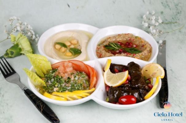 Cielo Hotel Lusail Qatar Buitenkant foto Meze